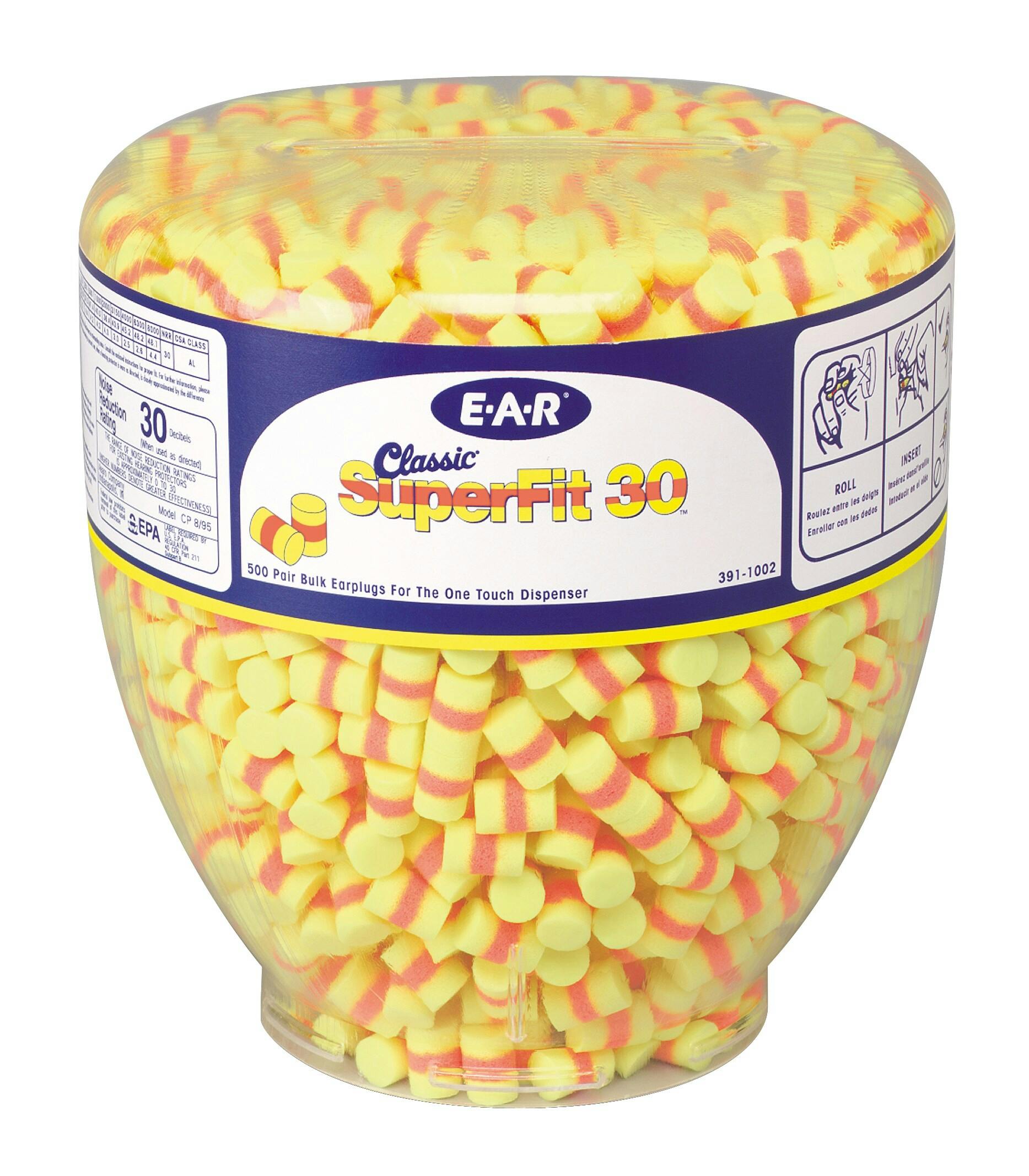 3M™ E-A-R™ Classic™ Superfit 30™ One Touch™ Refill, Uncorded Earplugs 391-1009_0