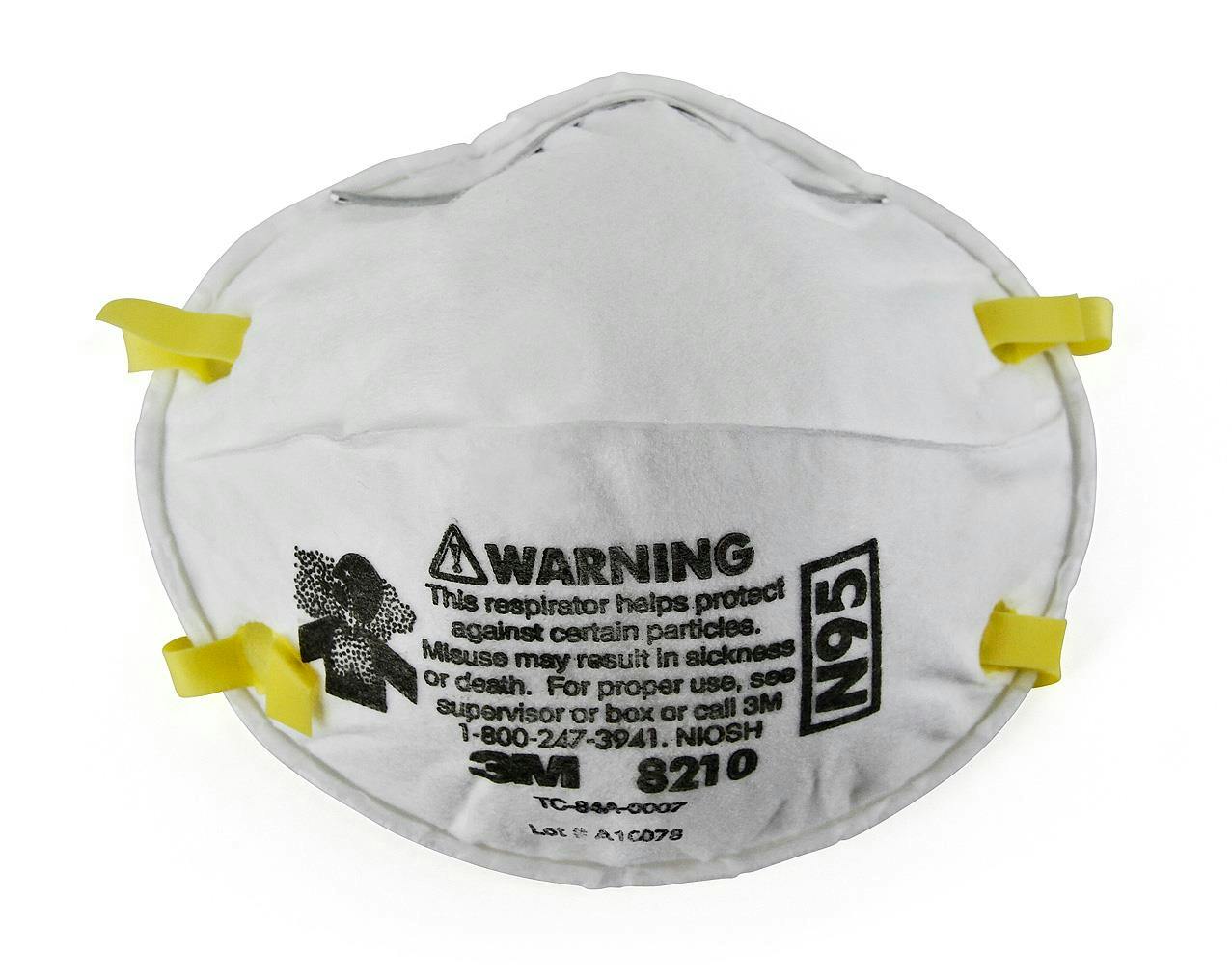 3M™ Cupped Particulate Respirator 8322, P2, valved, 10/Box, 8 Boxes/Case