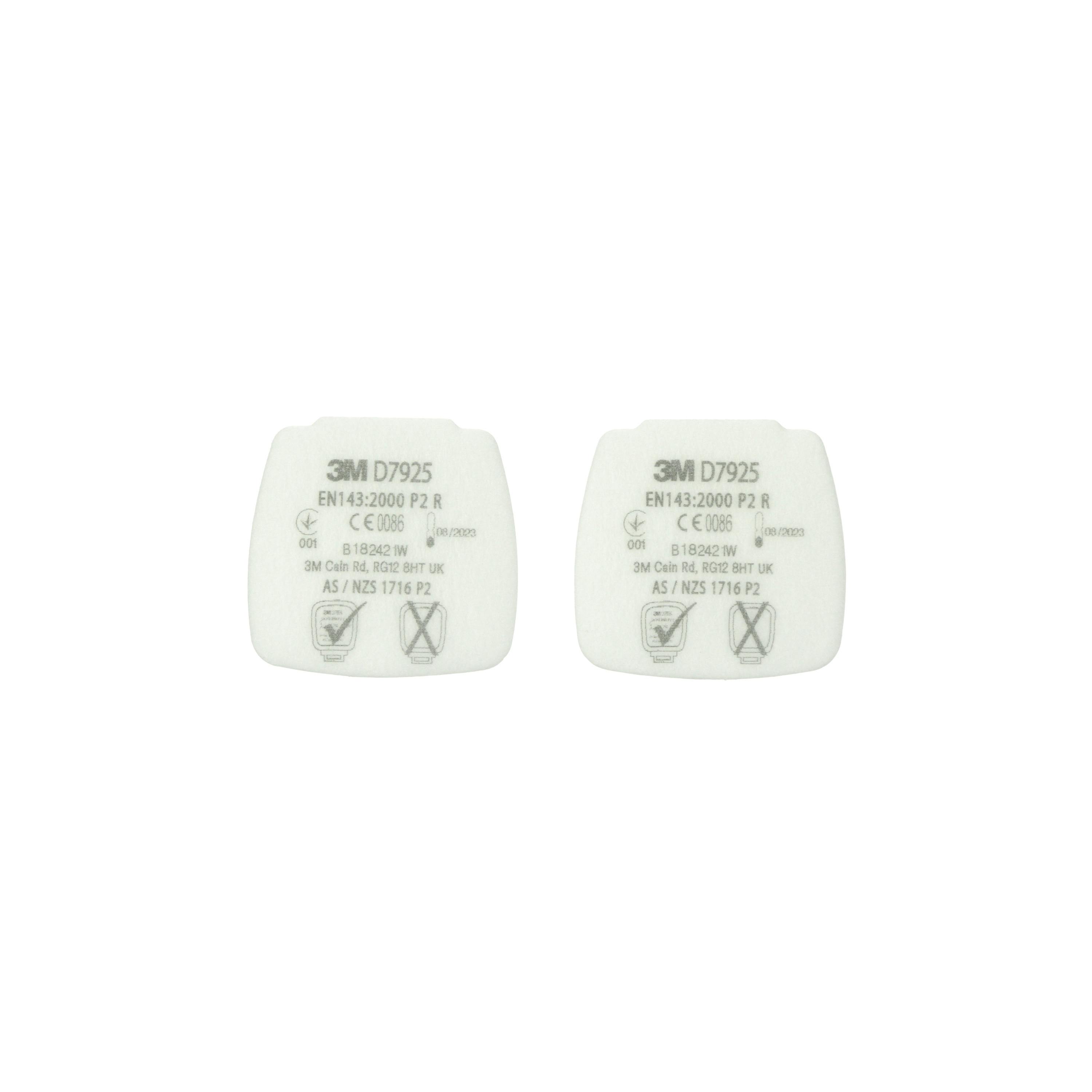 3M™ Secure Click™ Particulate Filter P2, D7925, 20 Pairs/Box_1