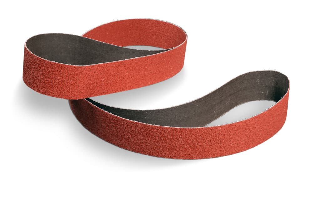 3M Cubitron II Cloth Belt 984F, 36+ YF-weight, 2 in x 118 in, Film-lok, Single-flex