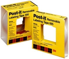 Post-it Labeling Tape 695, 2 in x 36 yds, White
