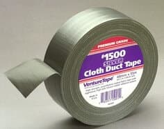 3M Venture Tape Cloth Duct Tape 1500, Silver, 72 mm x 55 m (2.83 in x 60.1 yd)