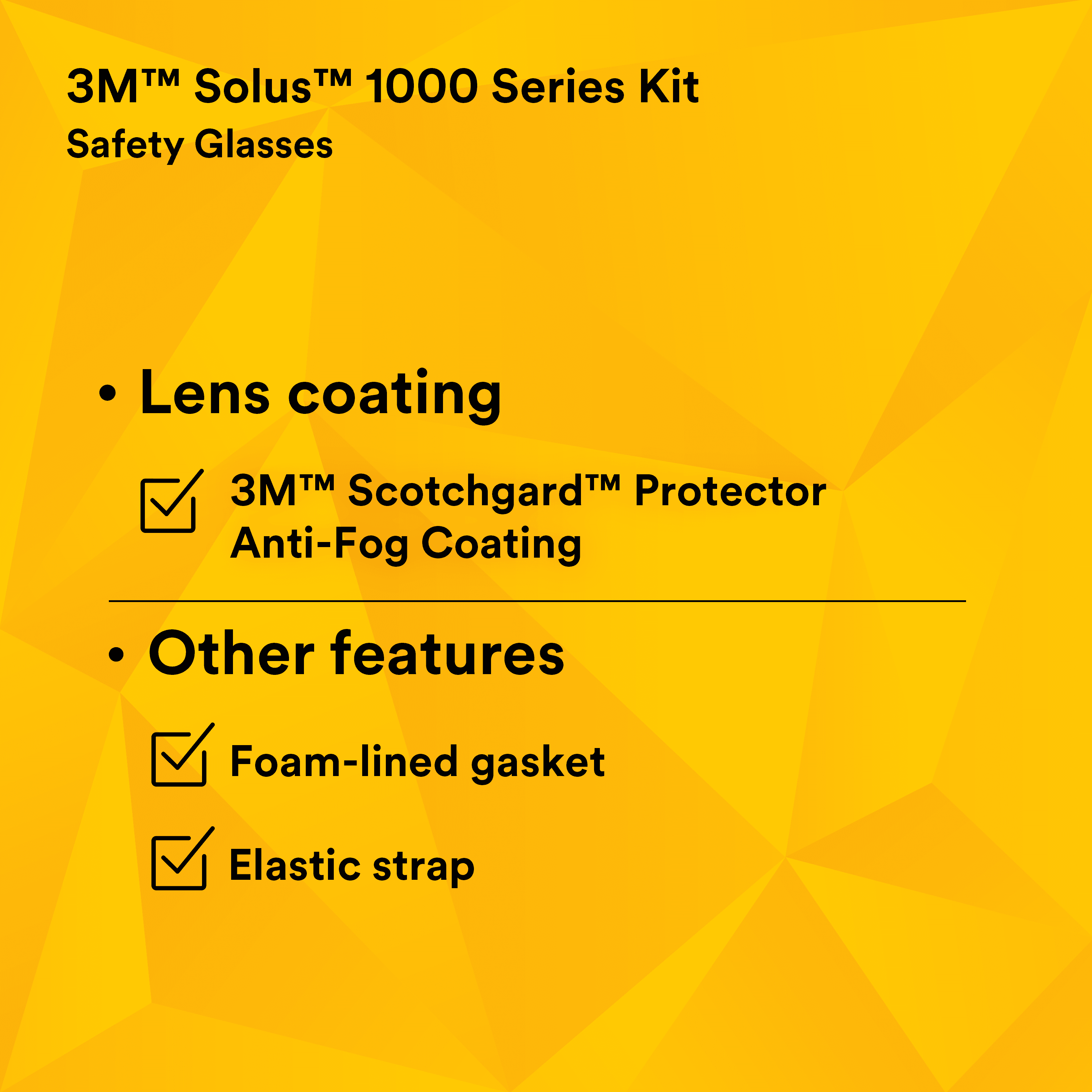 3M Solus 1000-Series S1202SGAF-KT Foam Strap, Green/Black, Grey Scotchgard Anti-fog Lens_2