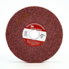 Scotch-Brite Metal Finishing Convolute Wheel, MF-WL, 6A Medium, 6 in x 1 in x 1 in