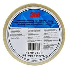 3M Construction Seaming Tape, 8087CW, White, 48 mm x 50 m