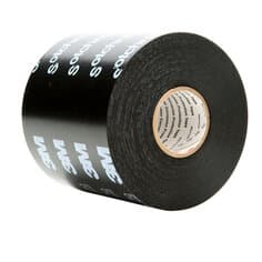 3M Scotchrap Vinyl Corrosion Protection Tape 50, 4 in x 100 ft, Printed, Black