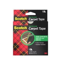 Scotch Outdoor Carpet Tape, CT3010, 1.375 in x 13.333 yd (34.9 mm x 12.1 m)