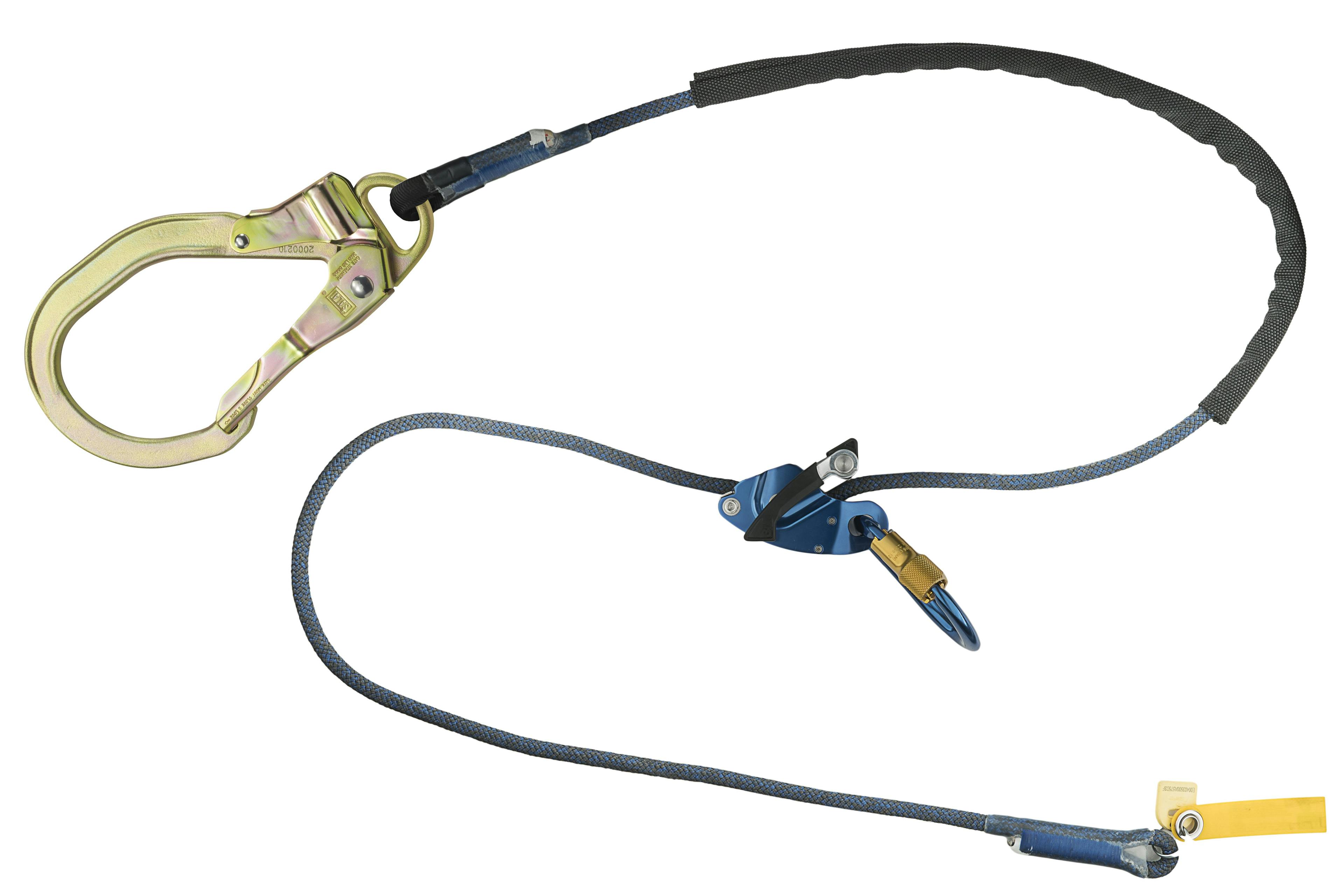 3M™ DBI-SALA® Trigger X Tie-Back Adjustable Rope Positioning Lanyard - Single Mode 1234084, Blue, 8 ft, 1 EA/Case