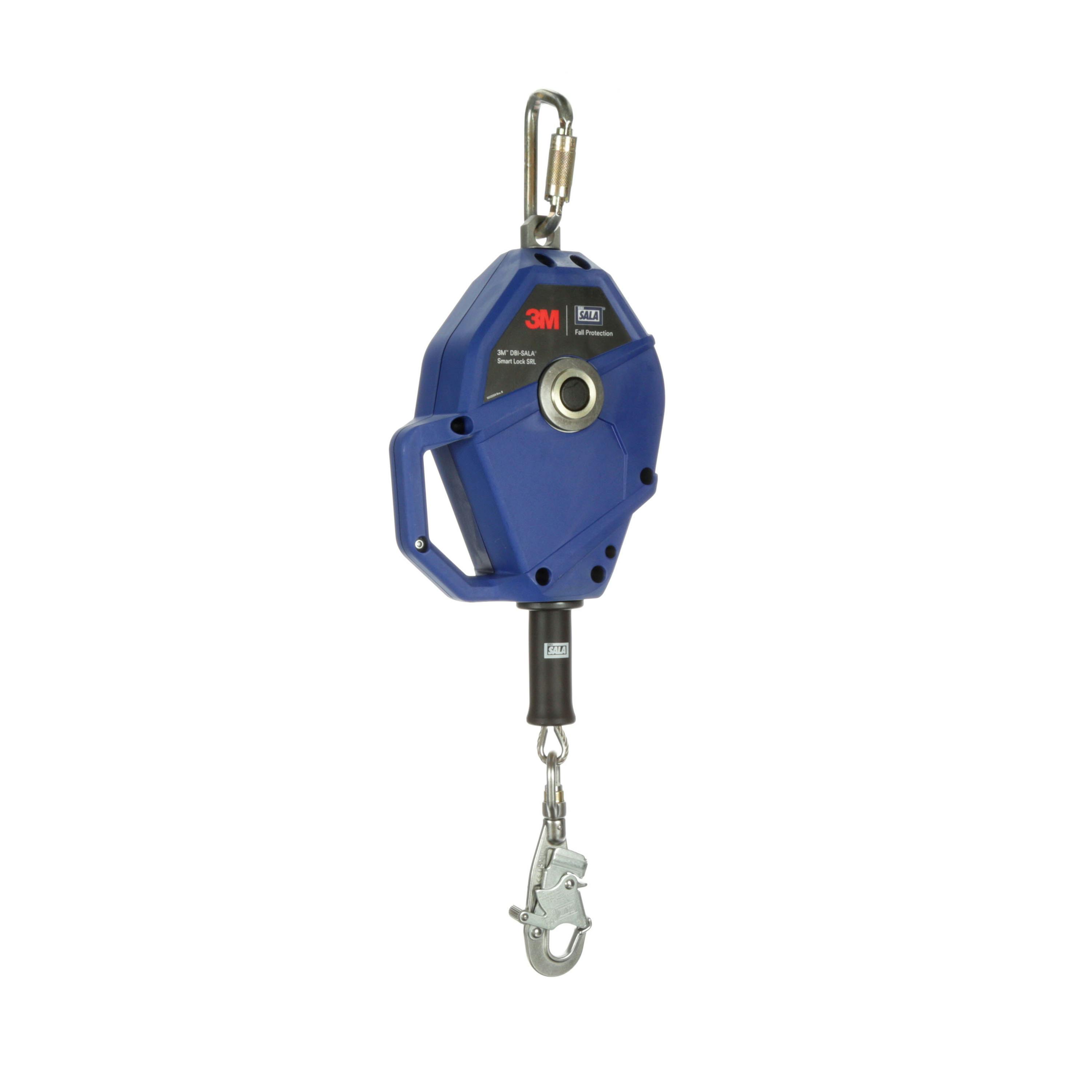 3M™ DBI-SALA® Smart Lock Self-Retracting Lifeline 3503804, Stainless Steel Cable, Blue, 6 m