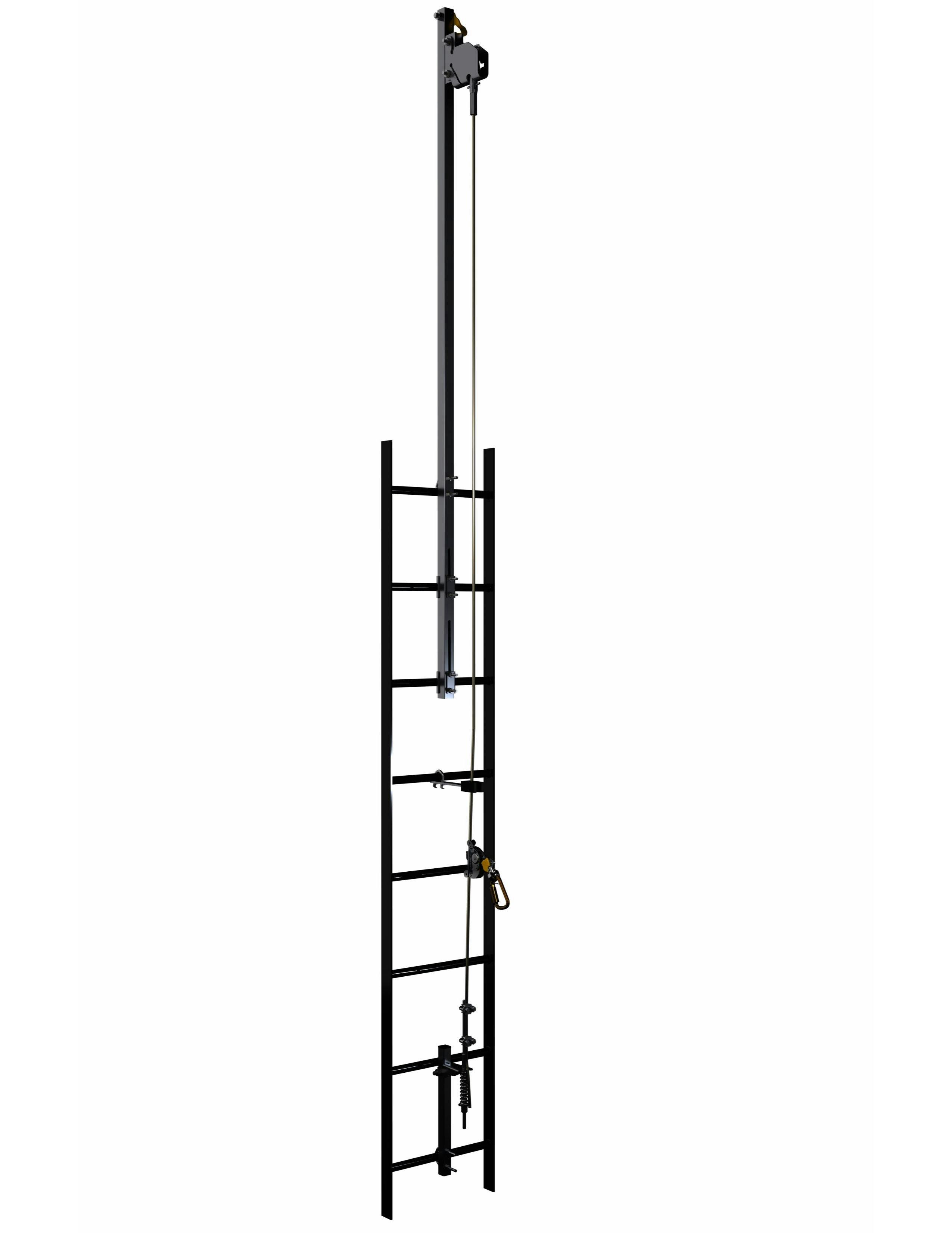 3M™ DBI-SALA® Lad-Saf™ Cable Vertical Safety System Bracketry, Climb Extension 6116636, 2 User, Stainless Steel, 1 EA