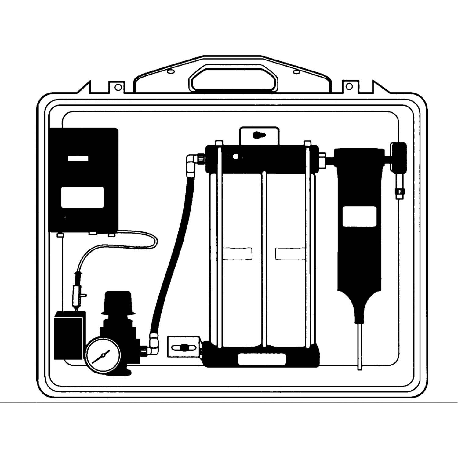 3M™ Portable Compressed Air Filter and Reg Panel 256-02-00, 50 cfm, 4
outlets