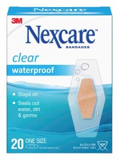Nexcare Waterproof Bandages 586-20PB, 20 ct