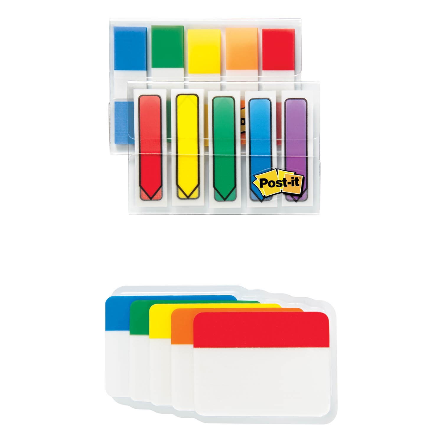 Post-it Tabs 686-XLP, 200 .47 x 1.7 in. (11,9 mm x 43,2 mm) 30 2 in. x 1.5 in. (50,8 mm x 38,1 mm) TOTAL 230