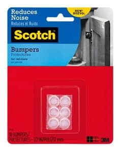 Scotch Bumpers SP943-NA, Clear, 1/2 in, 18/pk