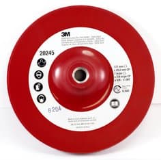 3M Hook and Loop Disc Pad Holder 914CP, 4 in x 5/8 in Center Post 5/8 in-11 Internal