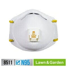 3M™ Lawn & Garden Valved Respirator 8511G2-C-PS, 2 each/pack, 6