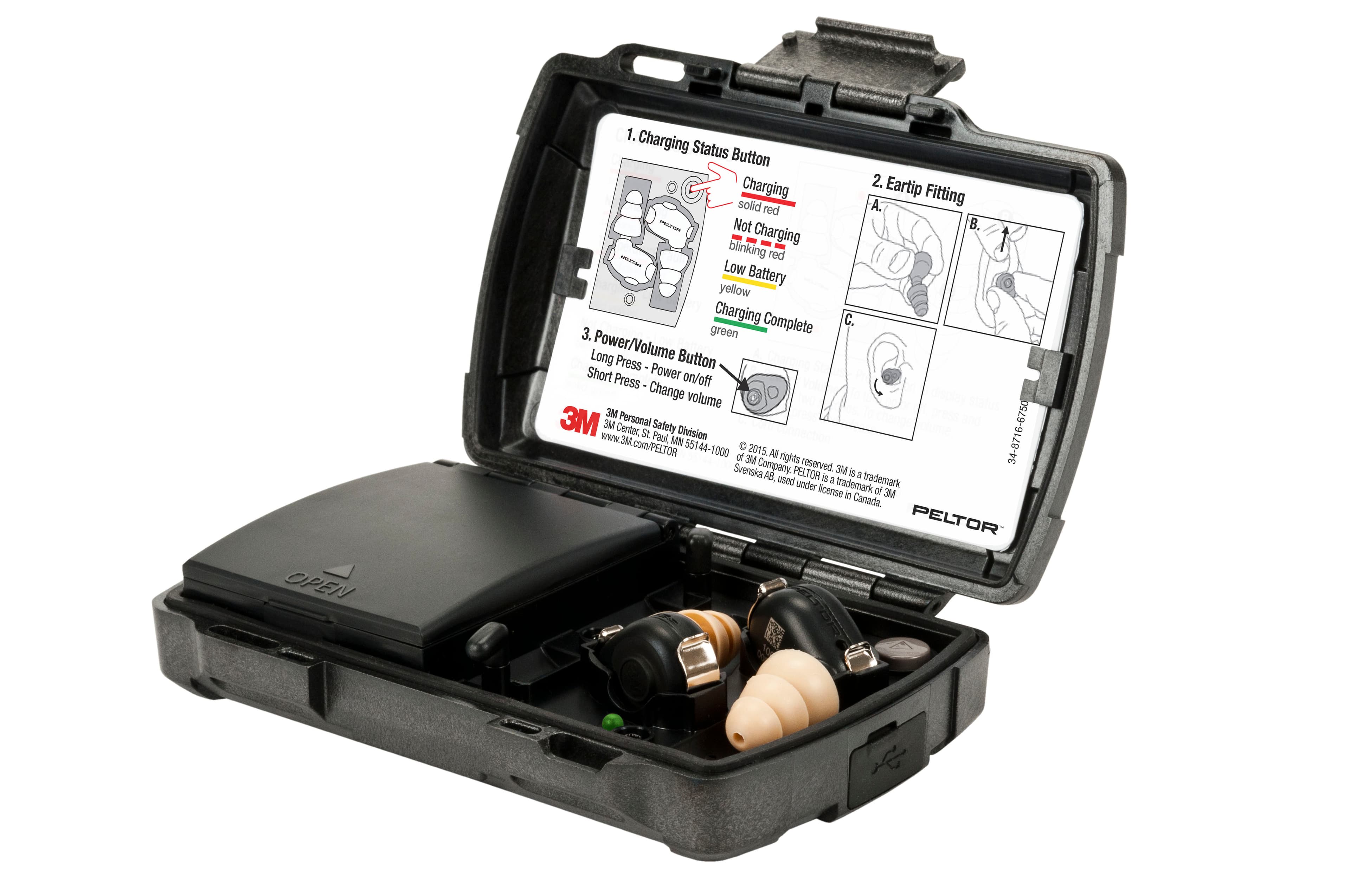 3M Peltor TEP-200 Tactical Earplug Kit