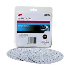 3M Hookit Hard E-Coat Disc, 30695, 6 in, P320, 10 discs per pack