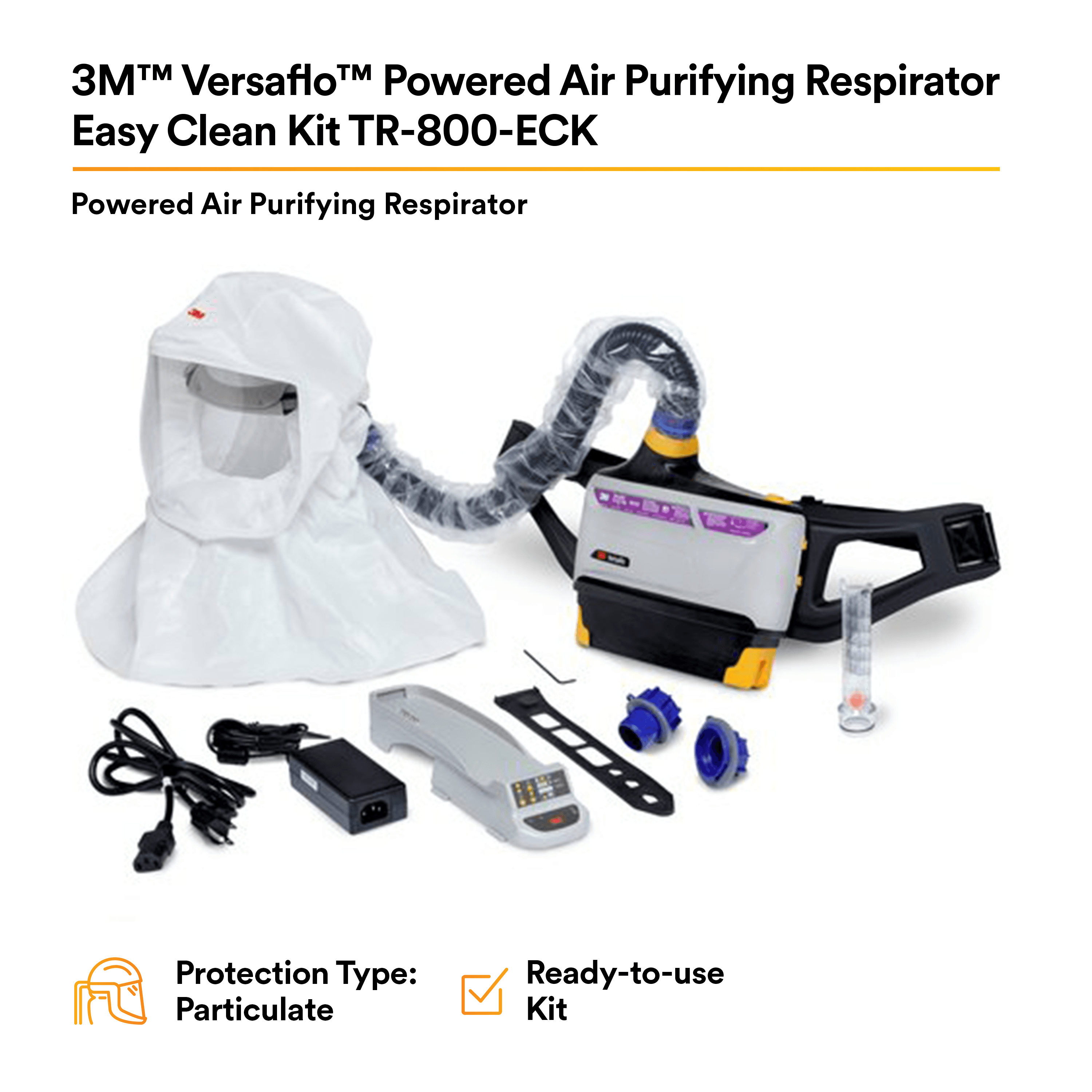 3M™ Versaflo™ Powered Air Purifying Respirator Easy Clean Kit
TR-800-ECK_2