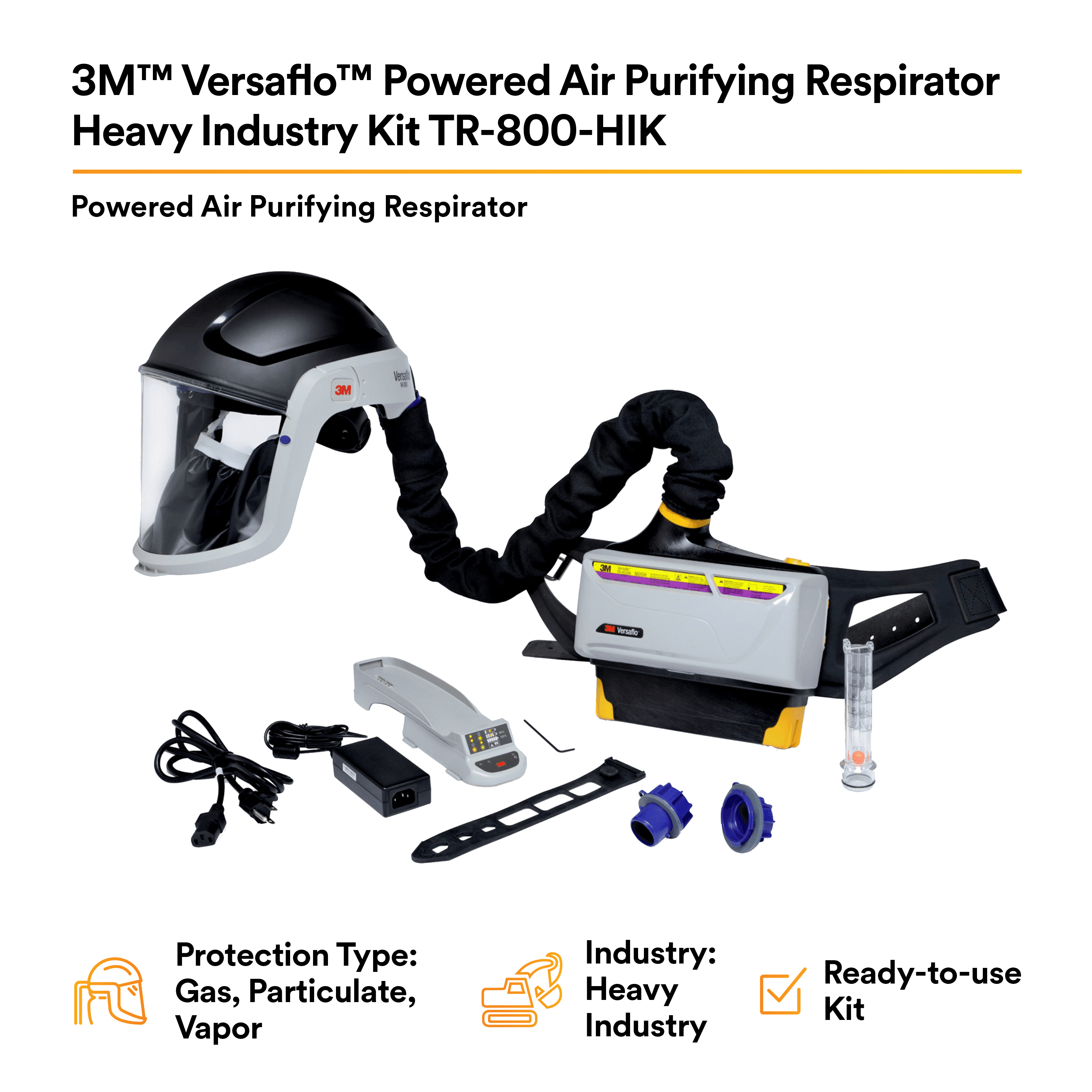 3M™ Versaflo™ Powered Air Purifying Respirator Heavy Industry Kit
TR-800-HIK_2