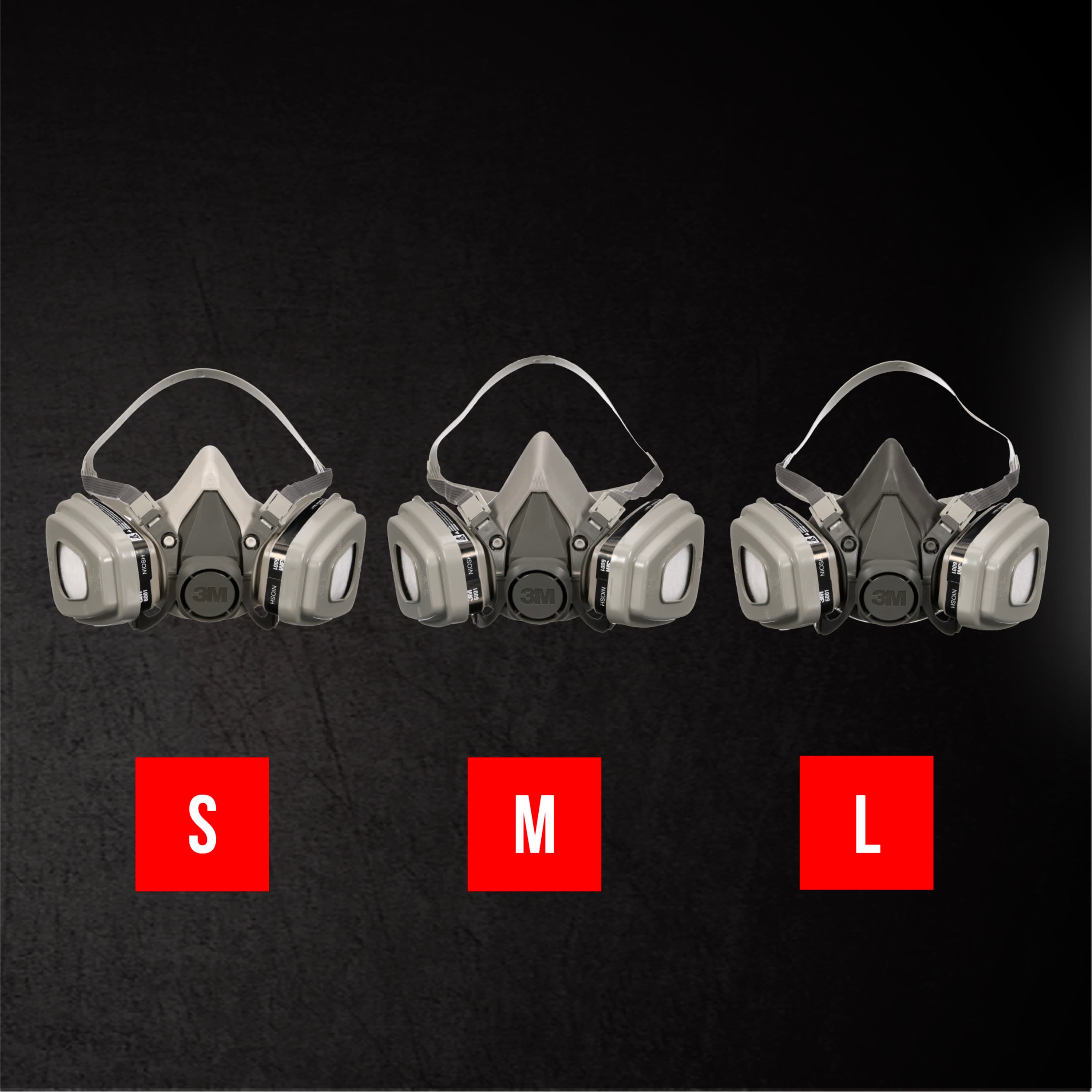 3M Performance Reusable Paint Project Respirator OV/P95, 6211P1-DC, Size Medium, 1 each/pack