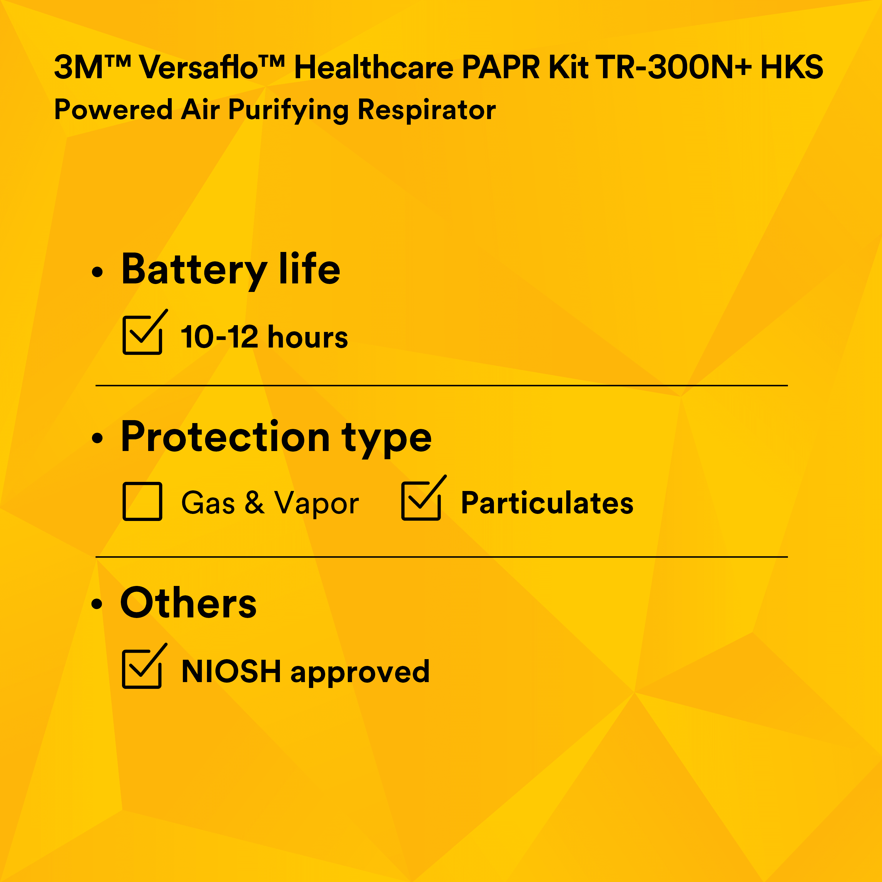 3M™ Versaflo™ Healthcare PAPR Kit TR-300N+ HKS_3