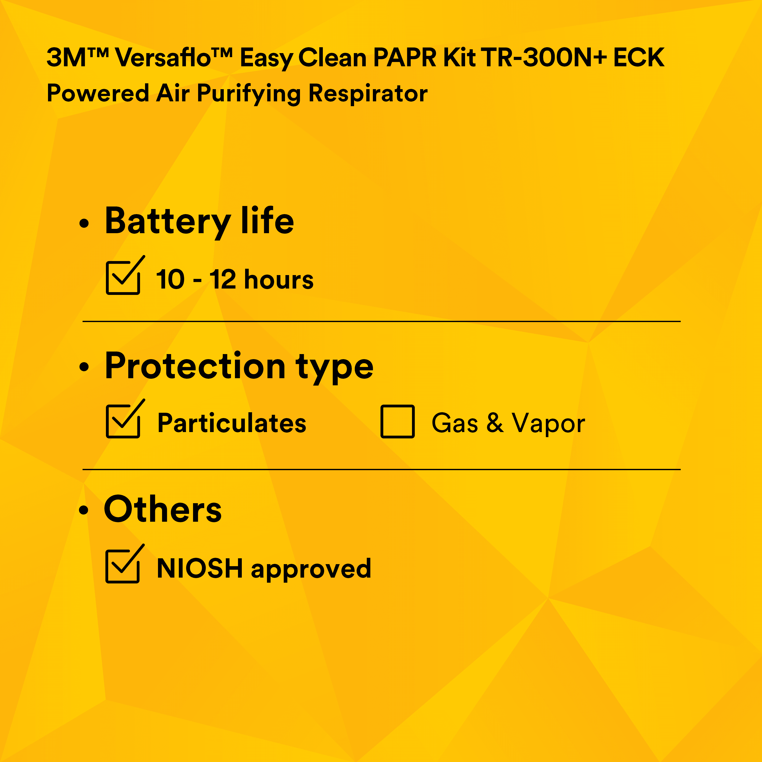 3M™ Versaflo™ Easy Clean PAPR Kit TR-300N+ ECK_3