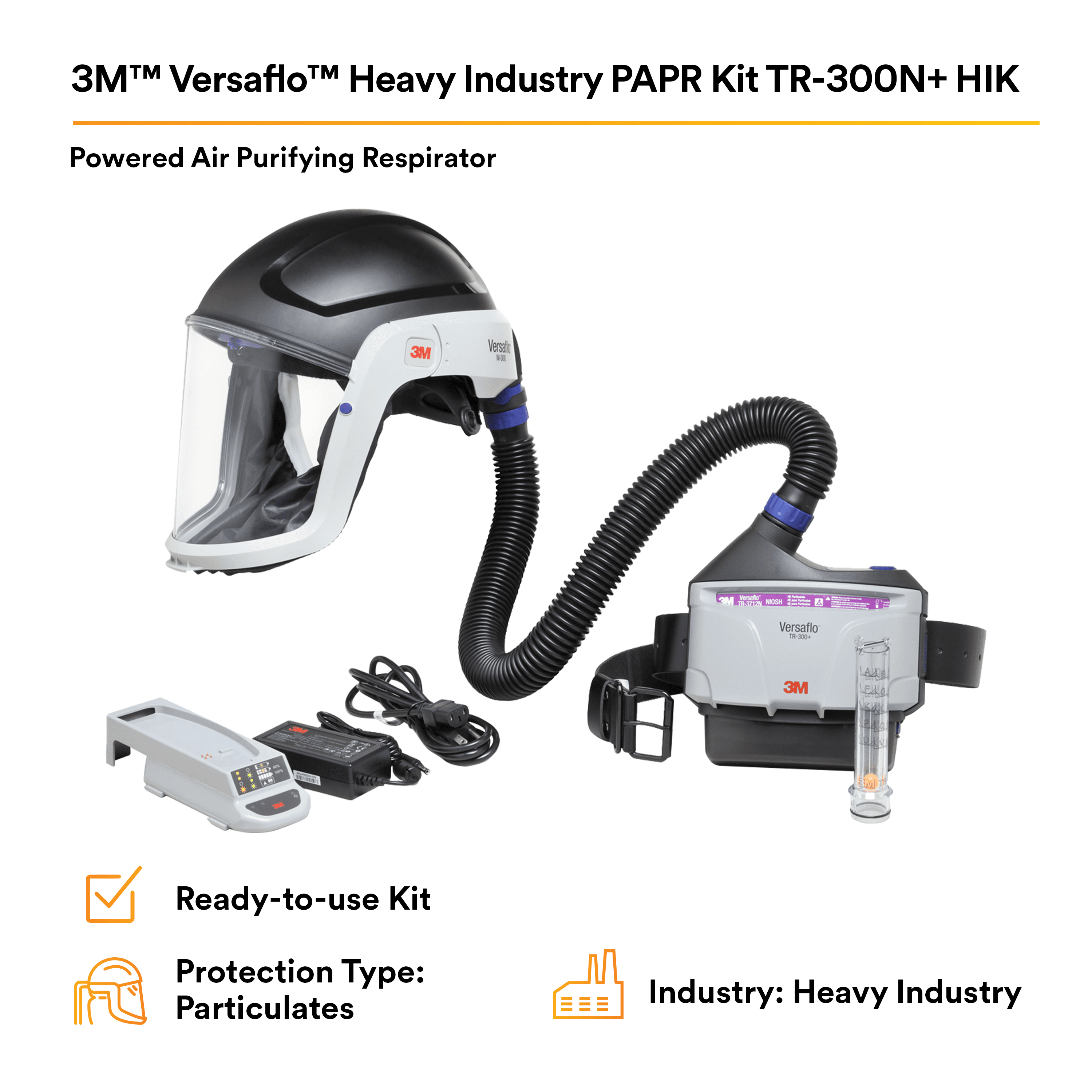 3M™ Versaflo™ Heavy Industry PAPR Kit TR-300N+ HIK 1_3