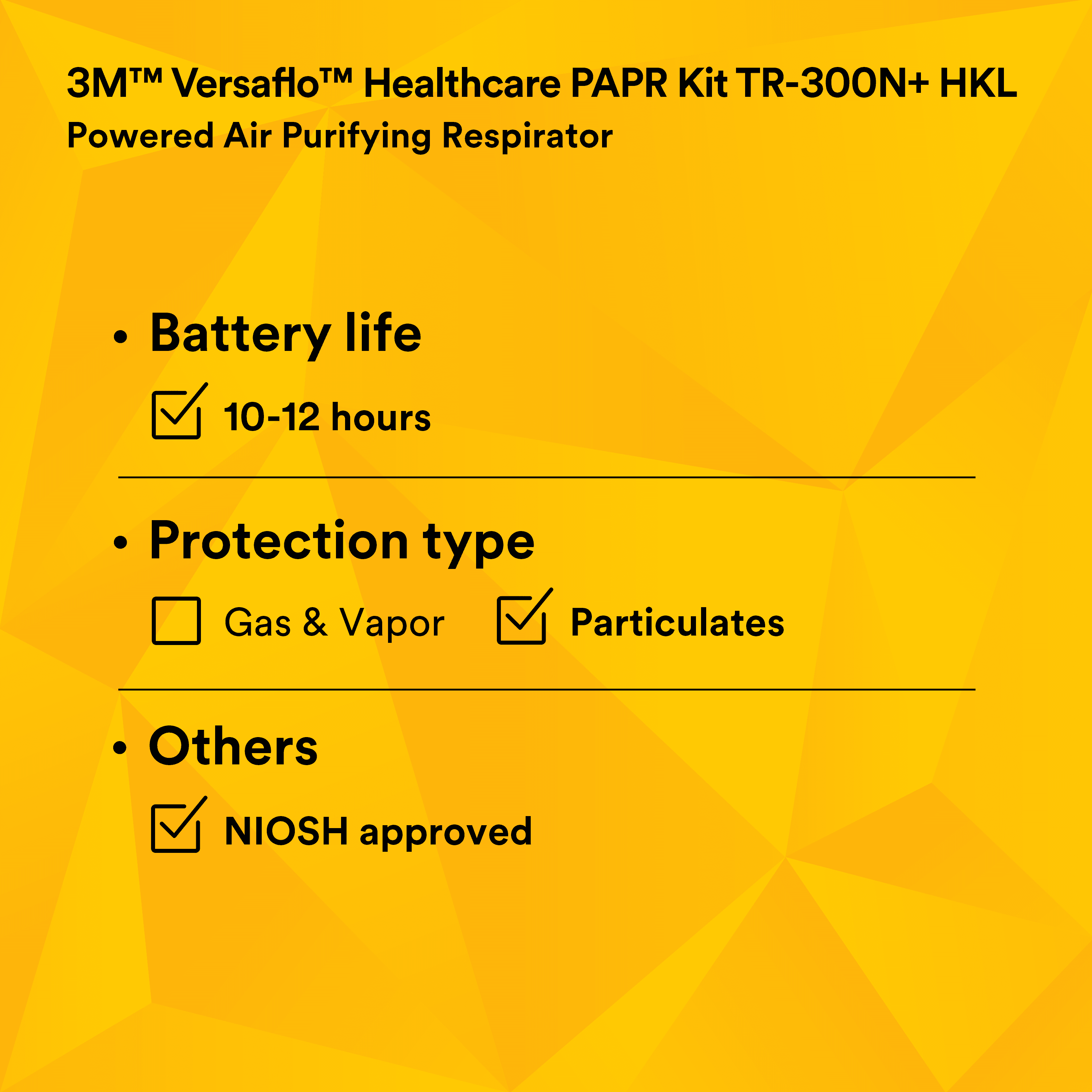 3M™ Versaflo™ Healthcare PAPR Kit TR-300N+ HKL_3