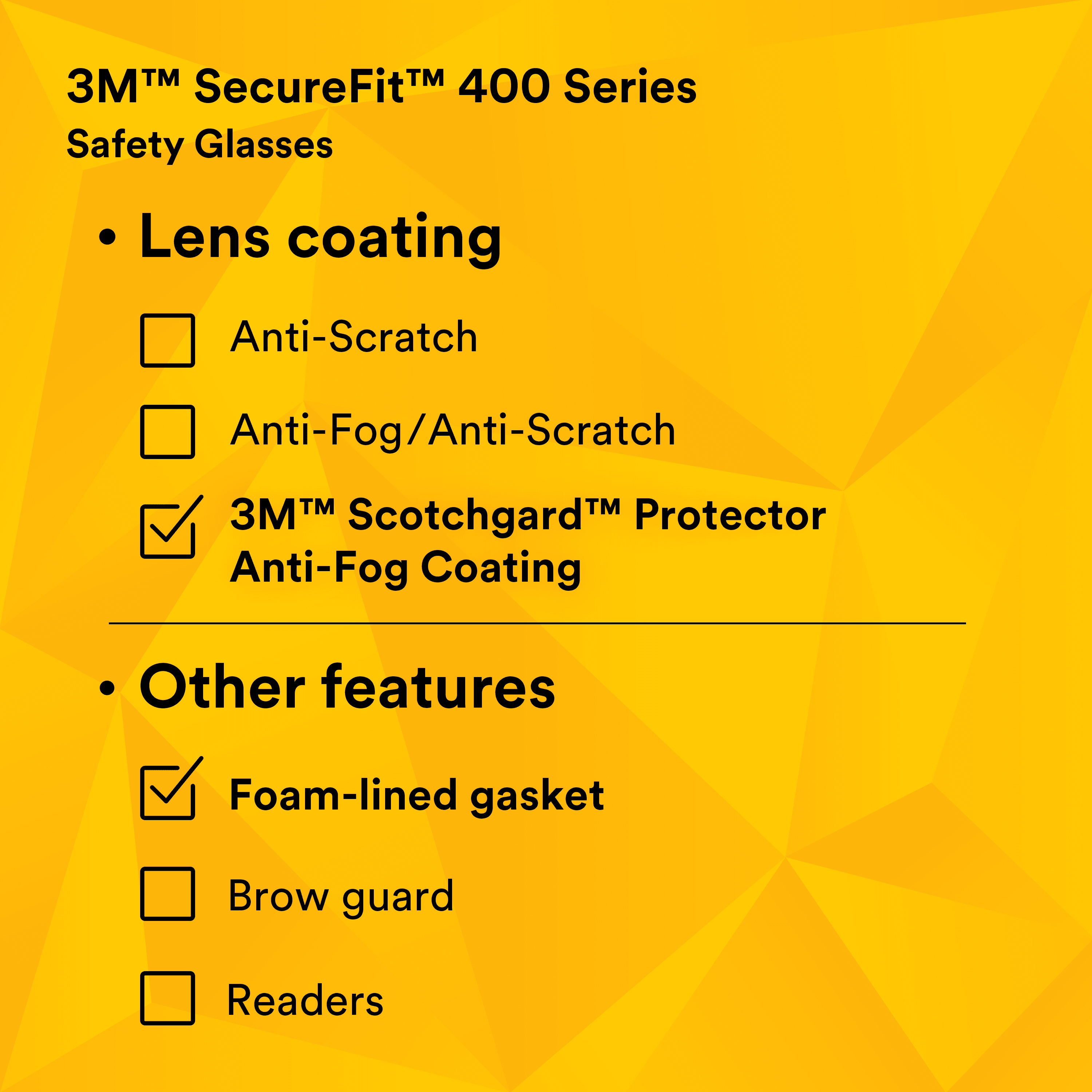 3M SecureFit Safety Glasses SF401SGAF-BLU-F, Blue/Gray, Clear Scotchgard Anti-fog Lens, Foam Gasket_4