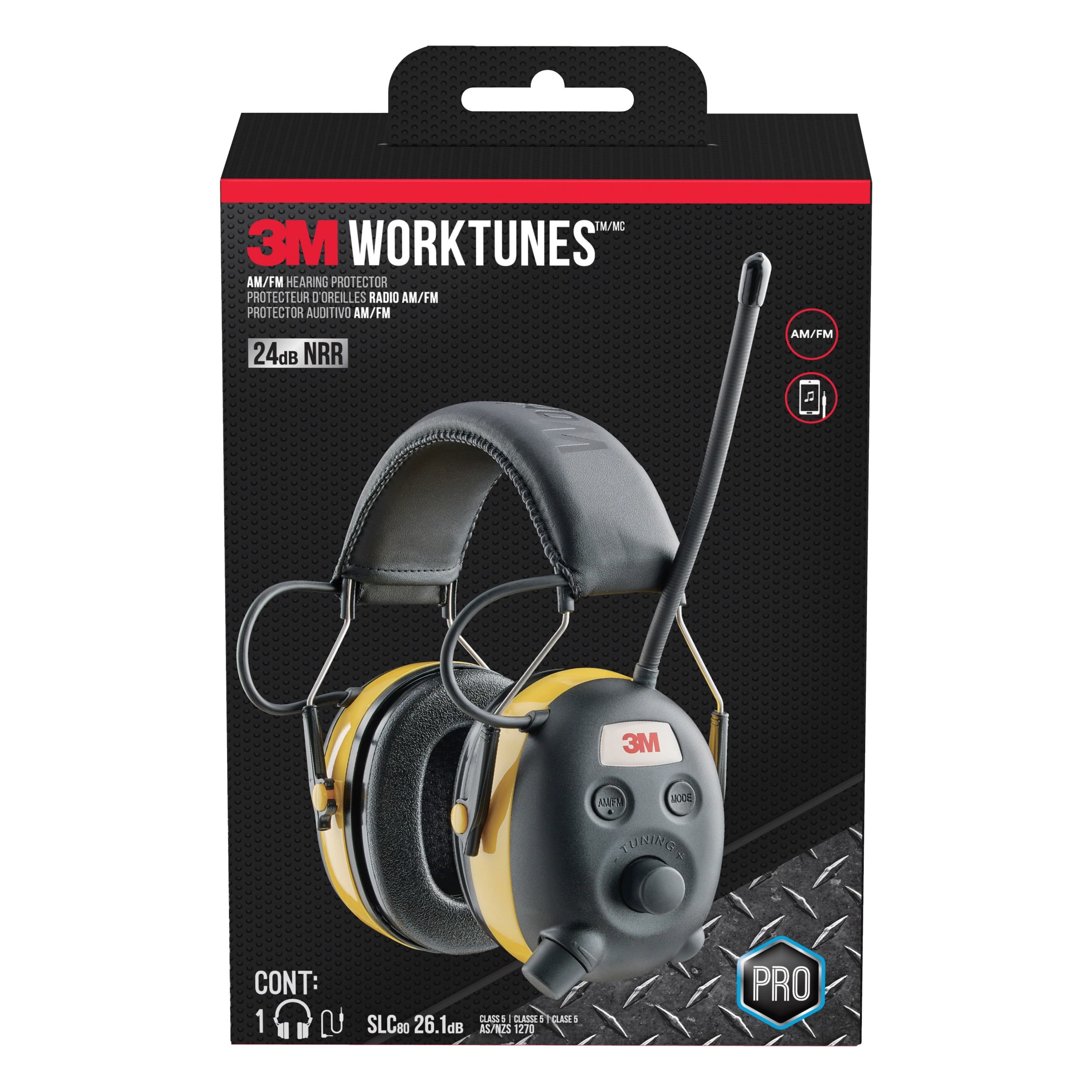 3M Worktunes AM/FM Hearing Protector, 90541H1-DC-PS_3