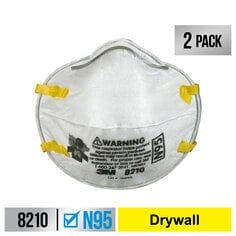 3M™ Performance Drywall Sanding Respirator N95 Particulate, 8210D2-DC, 2