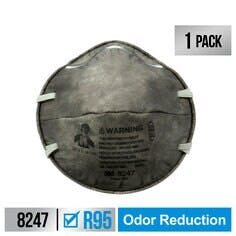 3M™ Paint Odor Respirator, 8247P1-C-WMT, 1 each/pack, 4 packs/case