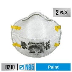 3M™ Performance Paint Prep Respirator N95 Particulate, 8210P2-DC, 2