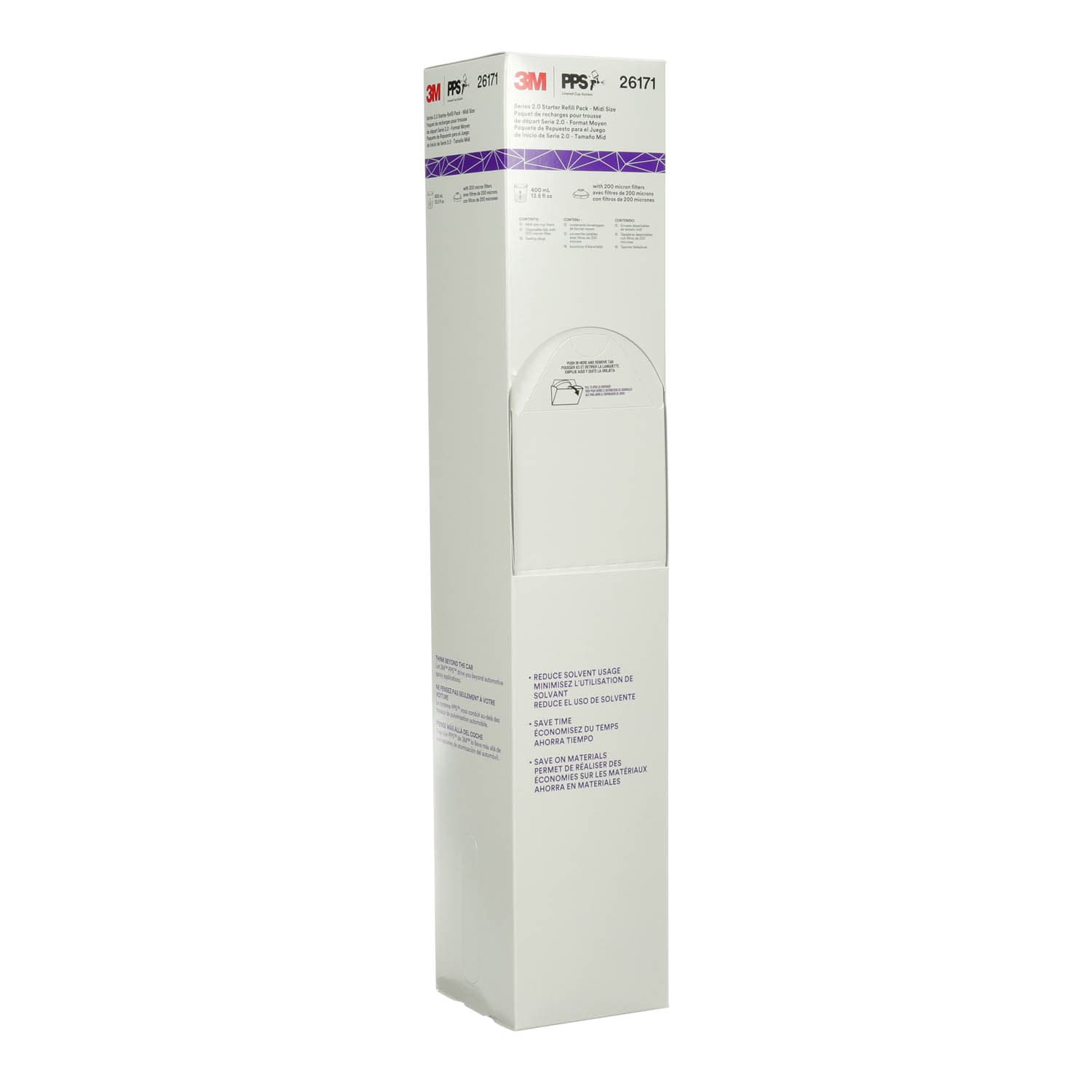3M PPS Series 2.0 12-Pack Refill Kit, 26171, Midi (13.5 fl oz, 400 mL), 200 Micron Filter