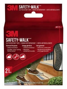 3M Safety-Walk Slip Resistant Tape, 610B-R2X180, Black, 2 in x 15 ft