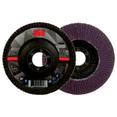 3M Flap Disc 769F, 120+, T29, 4-1/2 in x 7/8 in