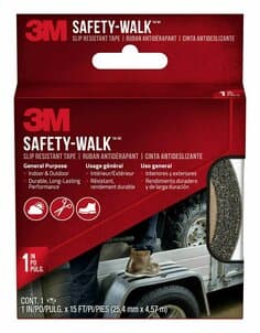 3M Safety-Walk Slip Resistant Tape, 610B-R1X180, 1 in x 15 ft, Black