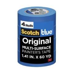 ScotchBlue Original Painter's Tape 2090-36EP4, 1.41 in x 60 yd (36mm x 54,8m), 4 rolls/pack