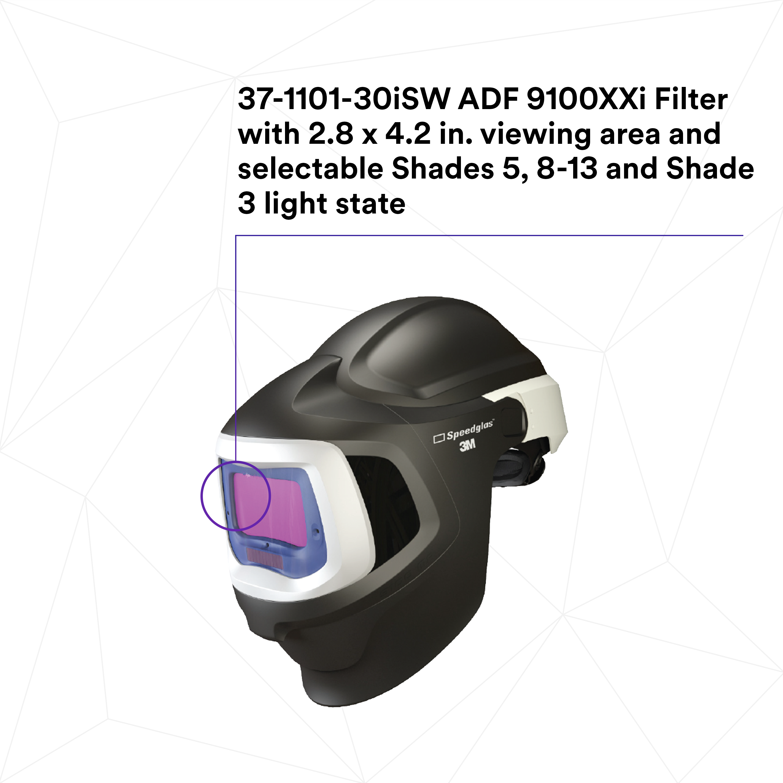 3M™ Adflo™ Powered Air Purifying Respirator HE System w 3M™ Speedglas™
Welding Helmet 9100 MP, 37-1101-30iSW_3