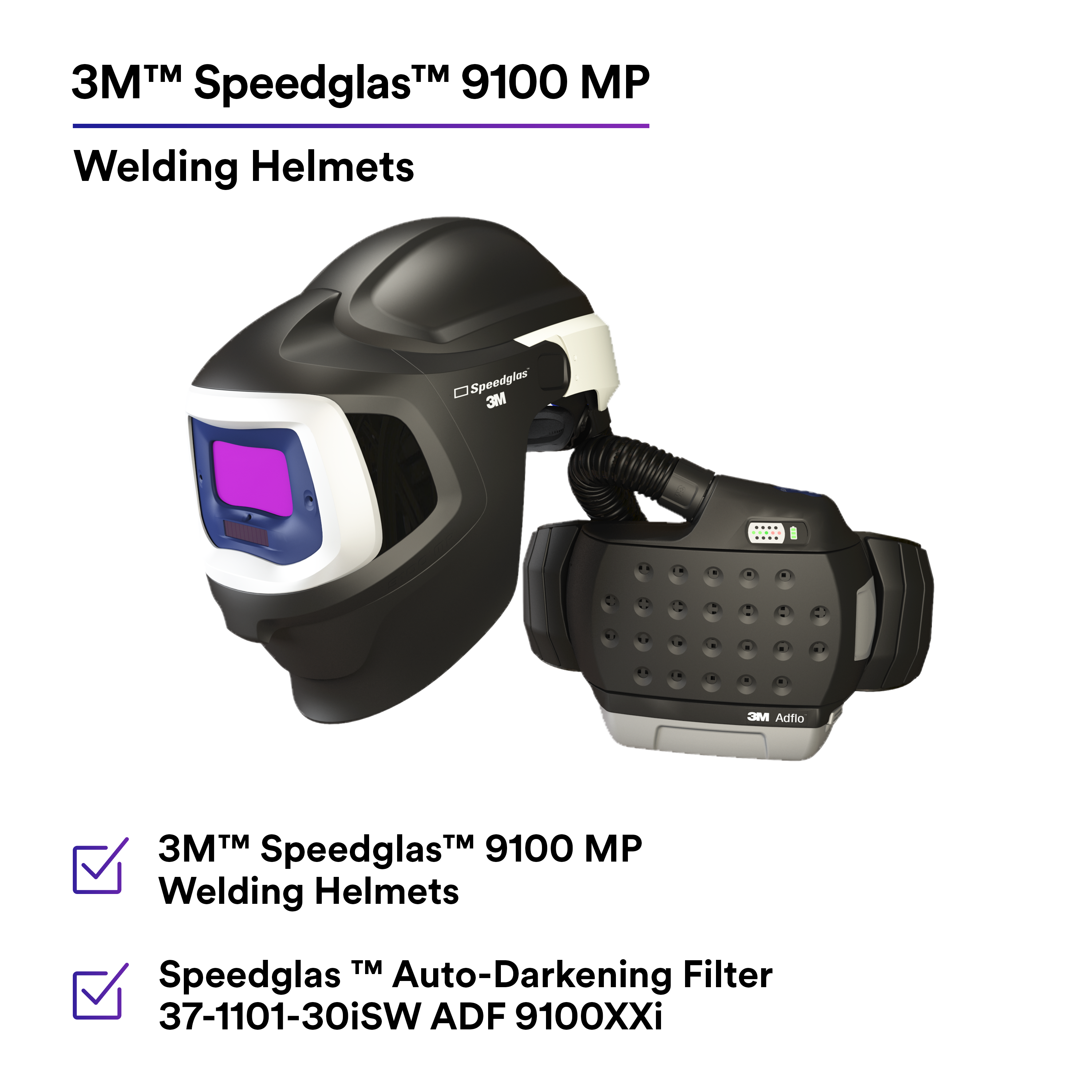 3M™ Adflo™ Powered Air Purifying Respirator HE System w 3M™ Speedglas™
Welding Helmet 9100 MP, 37-1101-30iSW_6