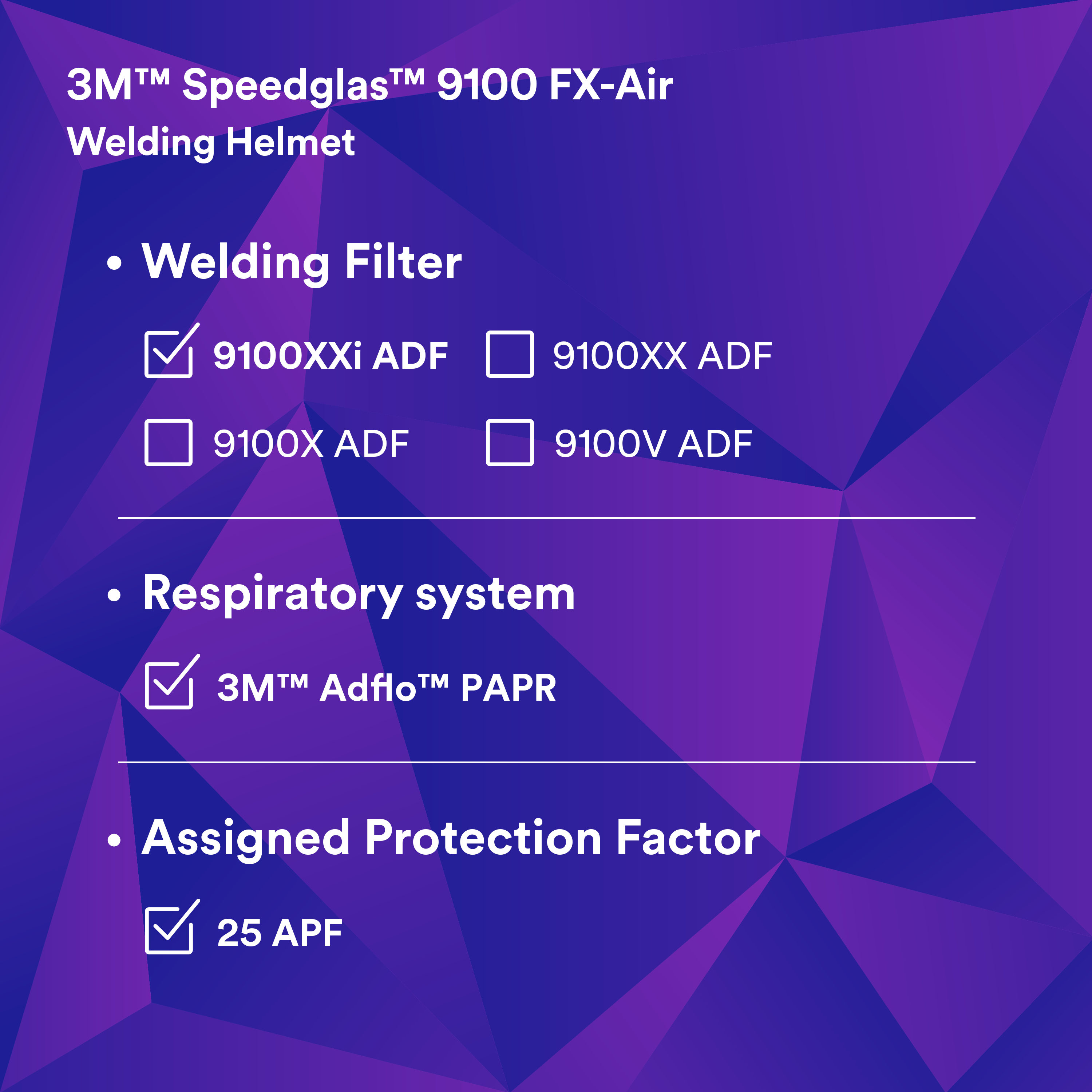 3M™ Adflo™ Powered Air Purifying Respirator HE System w 3M™ Speedglas™
Welding Helmet 9100 MP, 37-1101-30iSW_0