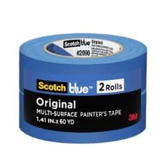 ScotchBlue Original Painter's Tape 2090-36CC2, 1.41 in x 60 yd (36mm x 54.8m), 2rolls /pack