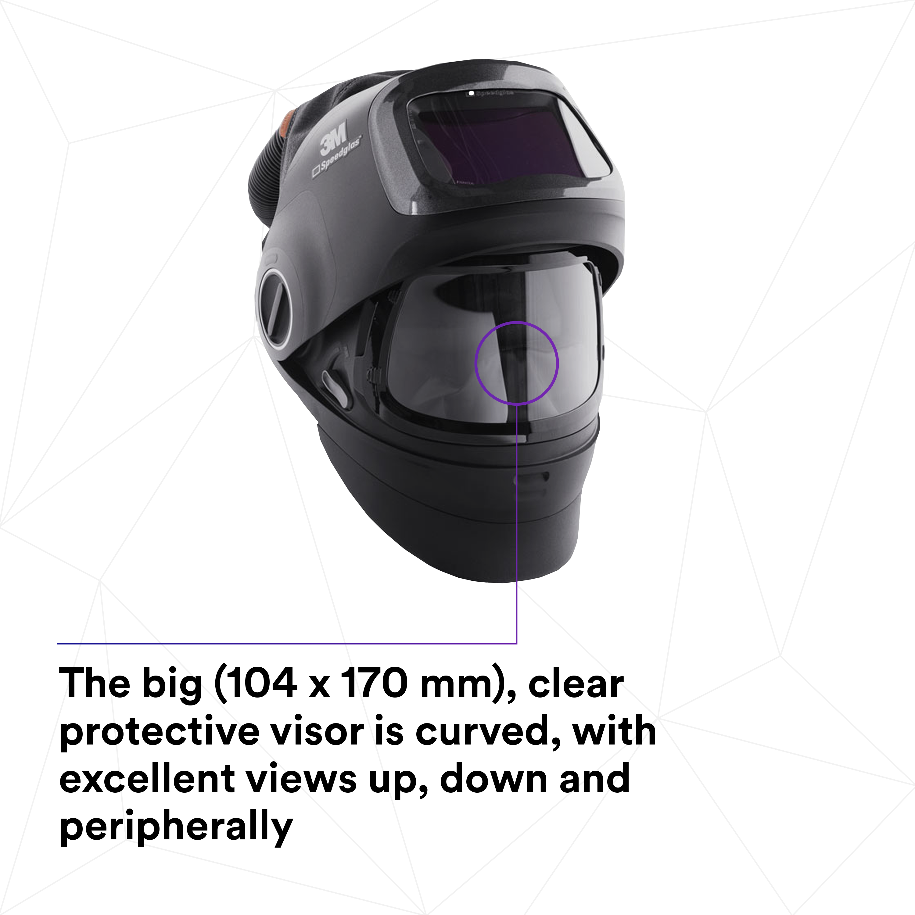 3M™ Speedglas™ Heavy-Duty Welding Helmet G5-01 w ADF G5-01VC and 3M™ Adflo™ High-Altitude PAPR Assembly, 46-1101-30iVC_3