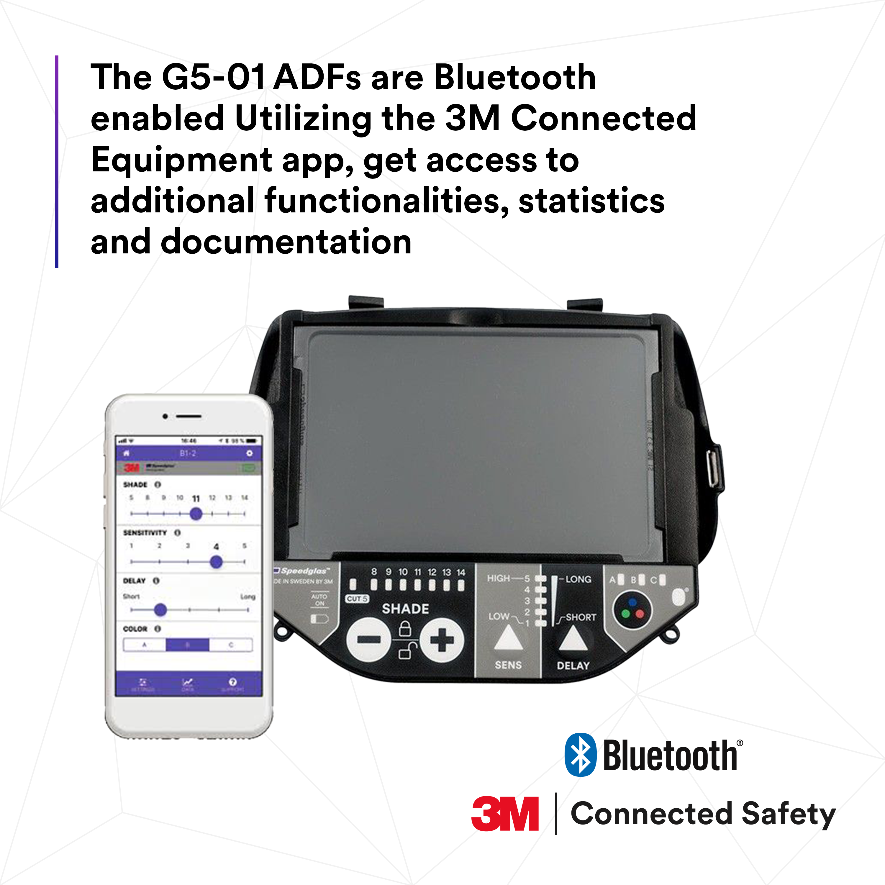 3M™ Speedglas™ Heavy-Duty Welding Helmet G5-01 w ADF G5-01VC and 3M™ Adflo™ High-Altitude PAPR Assembly, 46-1101-30iVC_15