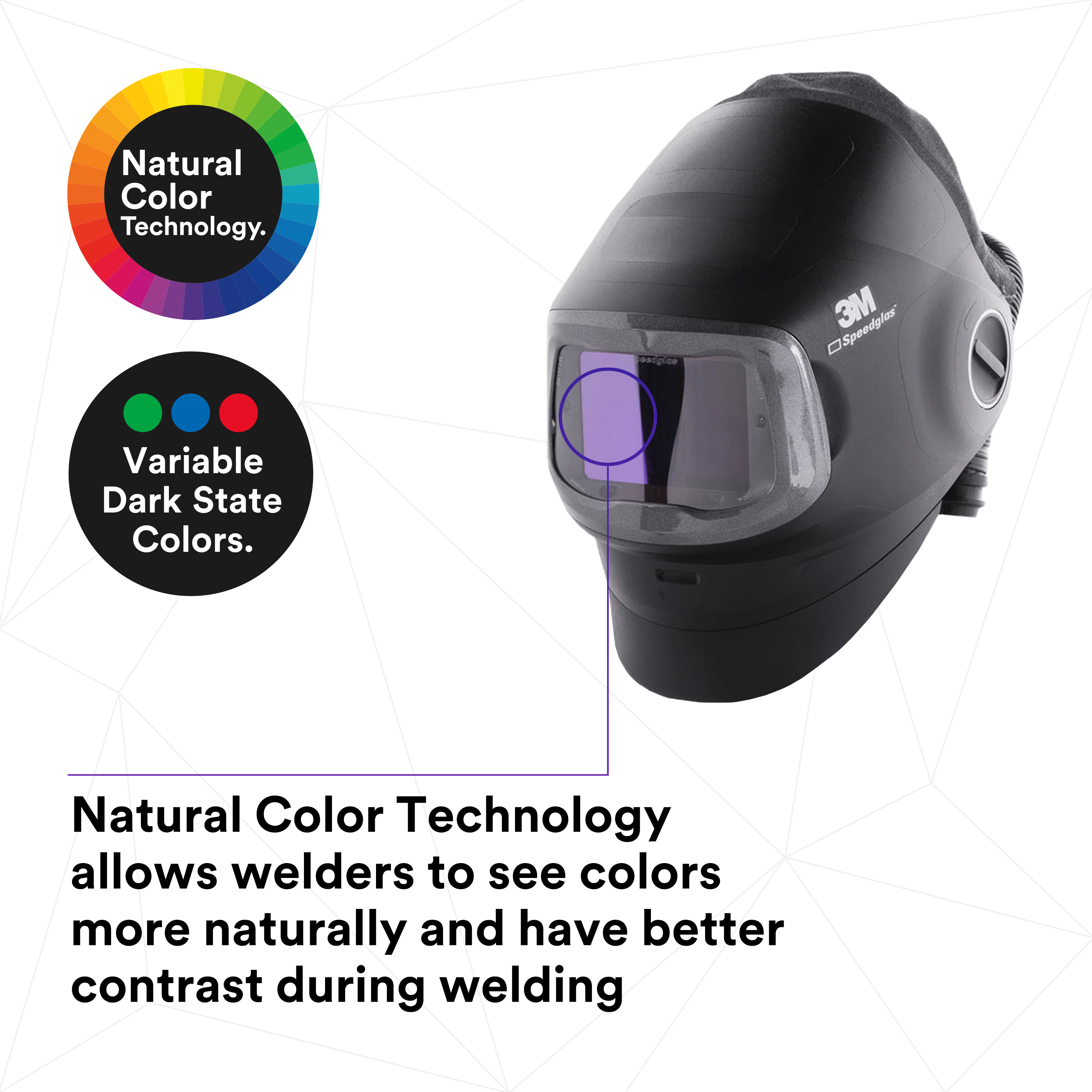 3M™ Speedglas™ Heavy-Duty Welding Helmet G5-01 w ADF G5-01 and 3M™ Adflo™ High-Altitude PAPR Assembly, 46-1101-30i_4