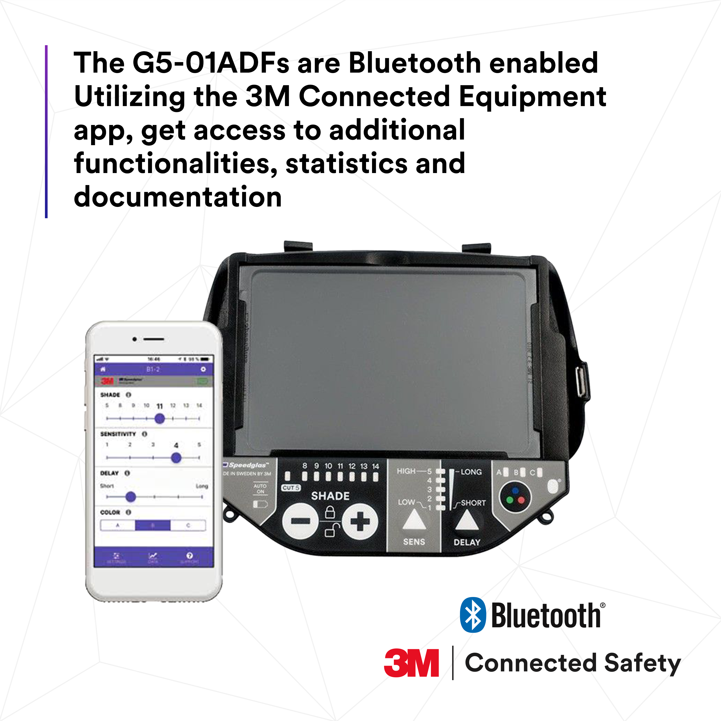 3M™ Speedglas™ Heavy-Duty Welding Helmet G5-01 w ADF G5-01 and 3M™ Adflo™ High-Altitude PAPR Assembly, 46-1101-30i_9