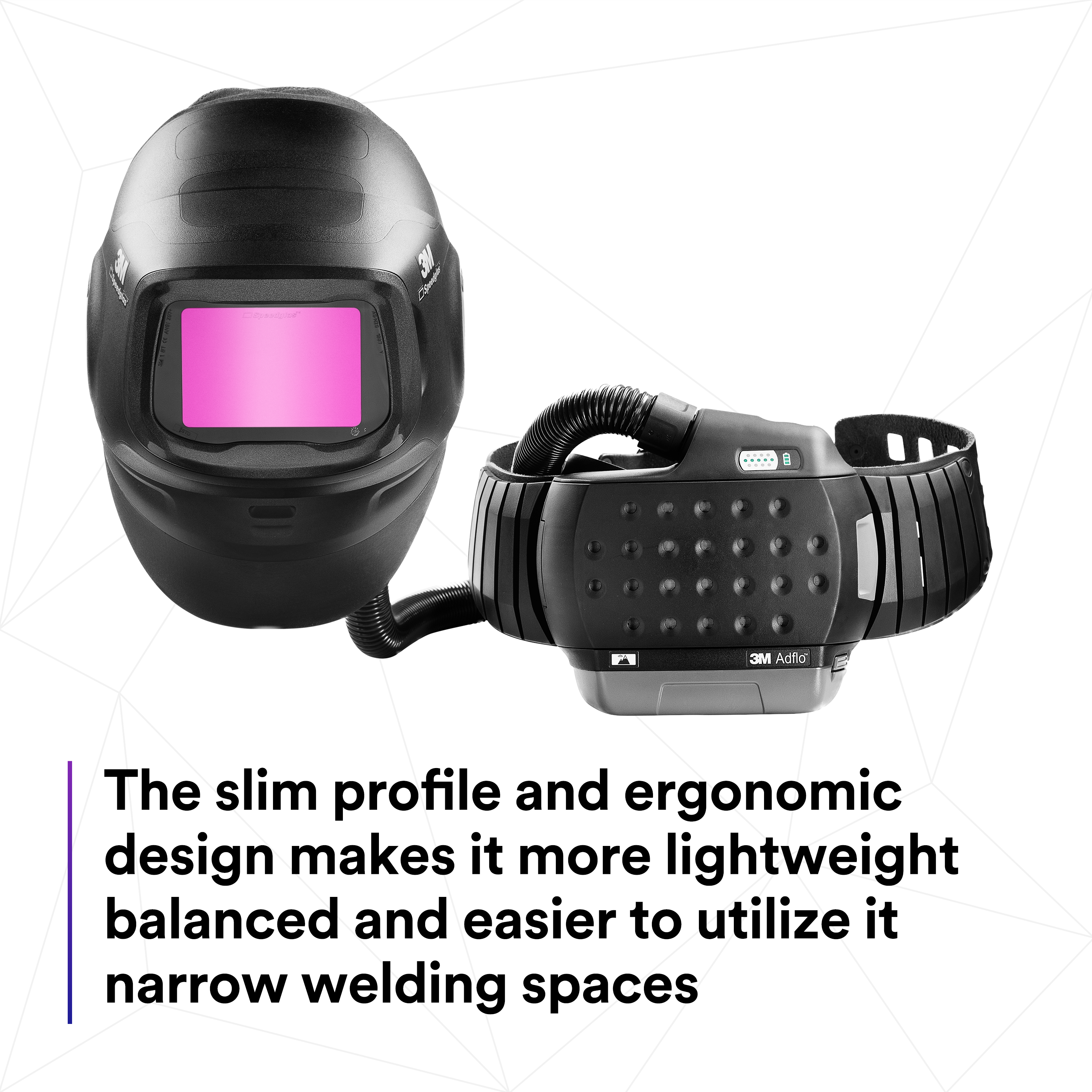 3M™ Speedglas™ Heavy-Duty Welding Helmet G5-01 w 3M™ Adflo™ High-Altitude PAPR Assembly, No ADF, 46-1101-00_13