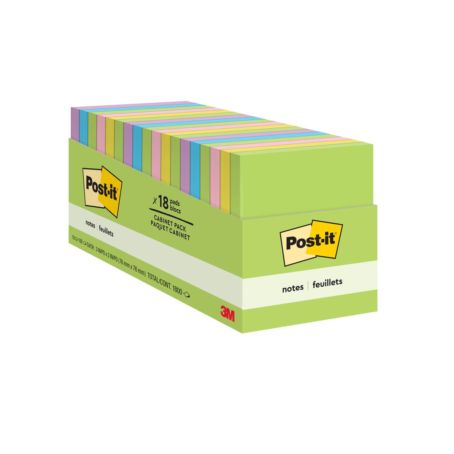 Post-it Notes 654-14AU, 3 in x 3 in (76 mm x 76 mm), Jaipur colors_6