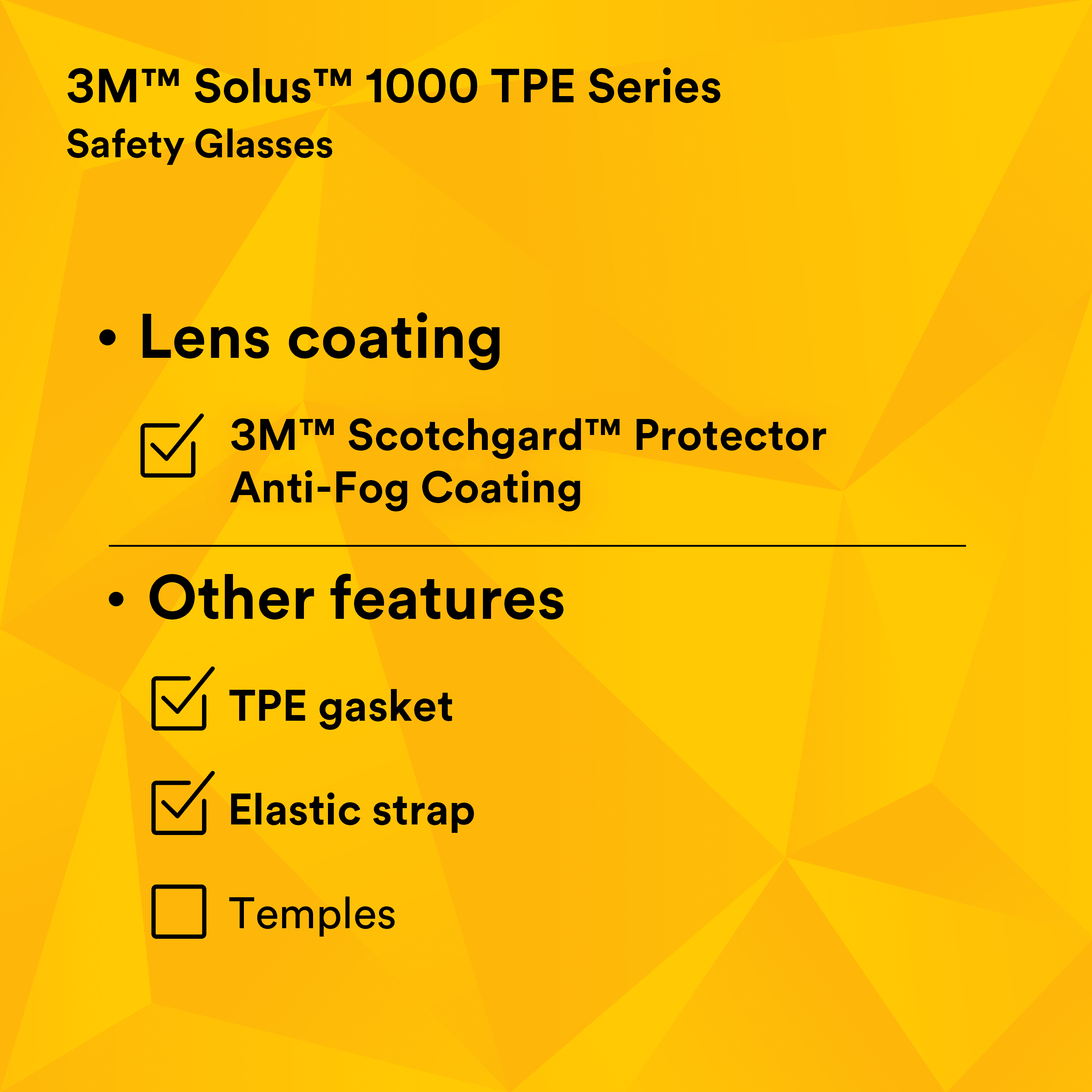 3M™ Solus™ 1000 Series S1201SGAF-TSKT, Grn/Blk, Scotchgard™ Anti-Fog Coating, Clear AF-AS lens, TPE/Strap only_12